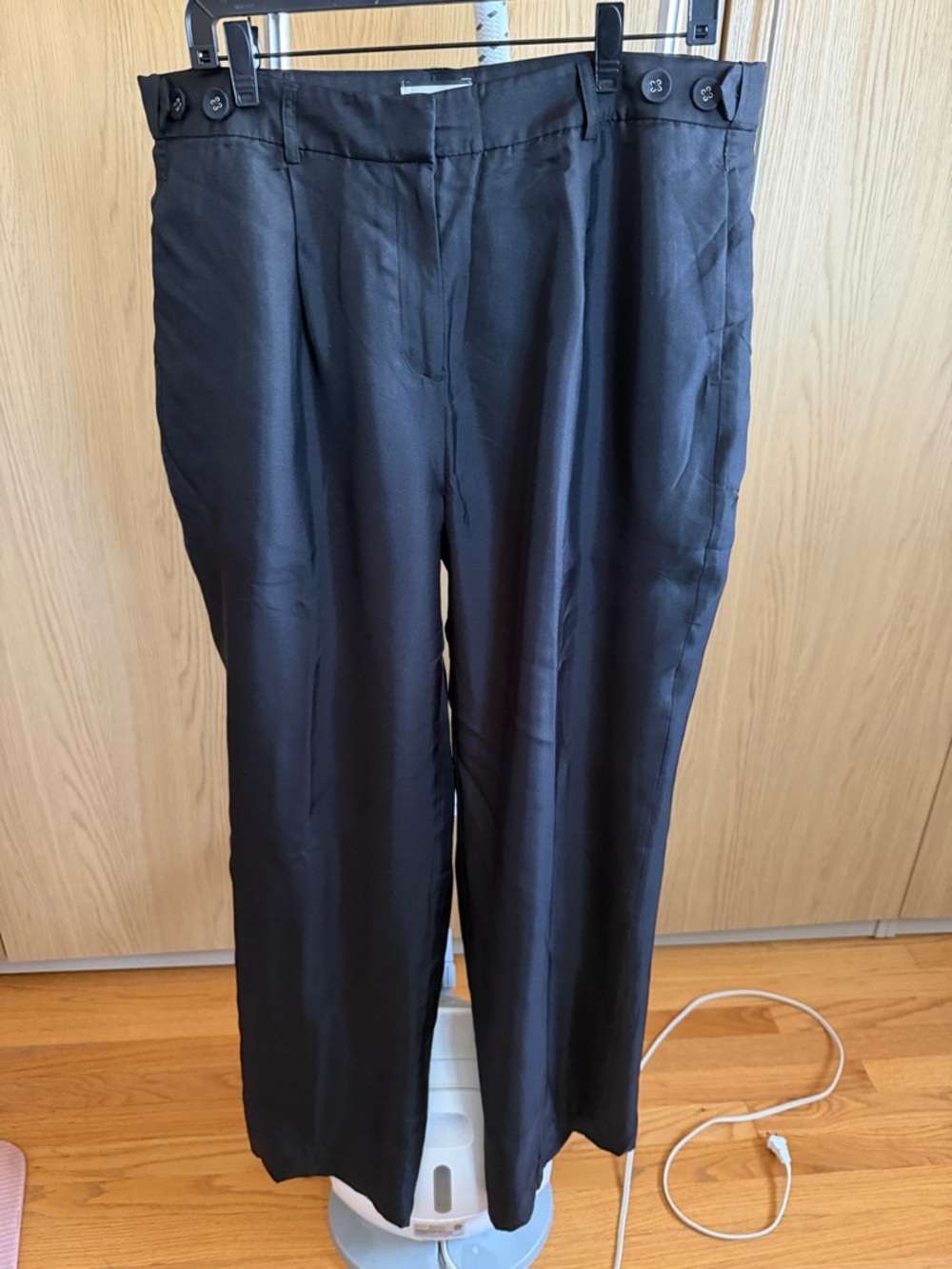 J Crew Collection Women’s 100% Silk Black Dress Lined Pants Classic With Pockets